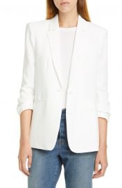 Cinq    Sept Khloe Ruched Sleeve Blazer   Nordstrom at Nordstrom